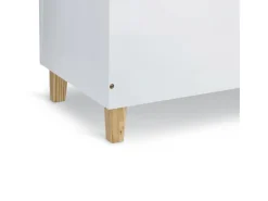 Zeller Kinder-Truhe Wolke mit Deckel MDF/Kiefer 60 cm x 34,5 cm x 56 cm Weiß