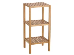 Zeller Standregal mit 3 Ablagen 37 cm x 33 cm x 80 cm Bambus