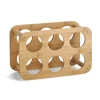 Zeller Weinregal Bambus für 6 Flaschen 16 cm x 24 cm x 38 cm Natur