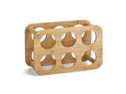 Zeller Weinregal Bambus für 6 Flaschen 16 cm x 24 cm x 38 cm Natur