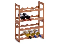 Online Zeller Weinregal Bambus Stapelbar für 8 Flaschen 32 cm x 22 cm x 47 cm Natur