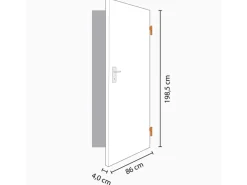 New Classen Zimmertür inkl. Glas Portofino Weißlack 86 cm x 198,5 cm Anschlag Rechts
